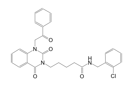 N-(2-chlorobenzyl)-5-(2,4-dioxo-1-(2-oxo-2-phenylethyl)-1,4-dihydro-3(2H)-quinazolinyl)pentanamide