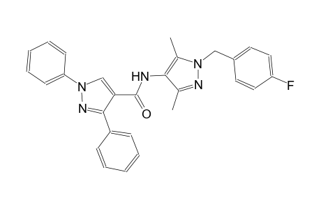 N-[1-(4-fluorobenzyl)-3,5-dimethyl-1H-pyrazol-4-yl]-1,3-diphenyl-1H-pyrazole-4-carboxamide