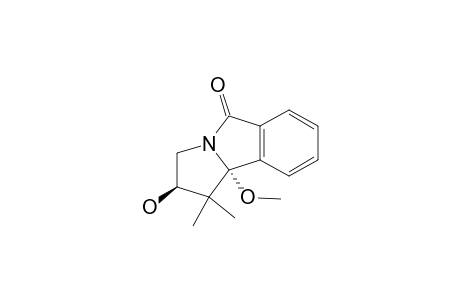 1,1-Dimethyl-2.beta.-hydroxy-9b.alpha.-methoxy-1,2,3,9b-tetrahydro-5H-pyrrolo[2,1-a]isoindol-5-one