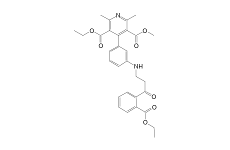 Ethyl Methyl 4-{3'-(2"-ethoxycarbonyl-2"-benzoyl)ethenyl]amino}phenyl-1,4-dihydro-2,6-dimethylpyridine-3,5-dicarboxylate