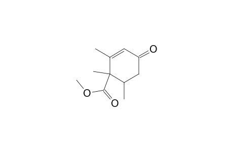 Methyl (1RS,6SR)-1,2,6-trimethyl-4-oxocyclohex-2-ene-1-carboxylate