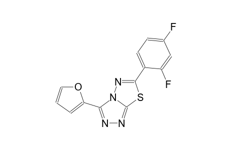 [1,2,4]triazolo[3,4-b][1,3,4]thiadiazole, 6-(2,4-difluorophenyl)-3-(2-furanyl)-