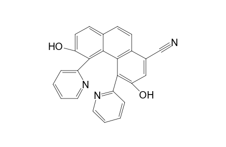 1-Phenanthrenecarbonitrile, 3,6-dihydroxy-4,5-di-2-pyridinyl-