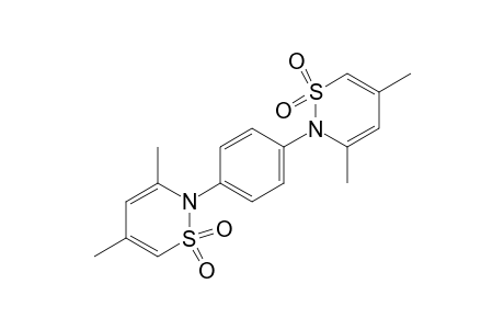 2,2'-p-phenylenebis[3,5-dimethyl-2H-1,2-thiazine], 1,1,1',1'-tetraoxide