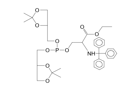 BIS(1,2-O,O'-ISOPROPYLIDENEGLYCEROL)-3-(2-CARBOETHOXY-2-TRITYLAMINOETHYL)PHOSPHITE