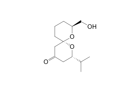 (2S,6R,8S)-8-((Hydroxy)methyl)-2-(1-(methyl)ethyl)-1,7-dioxaspiro[5.5]undecan-4-one