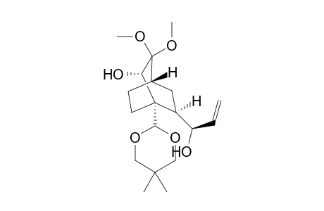 (1S*,2S*,4S*,6R*)-1-(5,5-Dimethyl-1,3-dioxan-2-yl)-6-[(R*)-1-hydroxyallyl]-3,3-dimethoxybicyclo[2.2.2]octan-2-ol