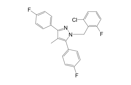 1-(2-chloro-6-fluorobenzyl)-3,5-bis(4-fluorophenyl)-4-methyl-1H-pyrazole