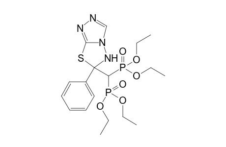 Tetraethyl (6-phenyl-5,6-dihydro-[1,2,4]triazolo[3,4-b][1,3,4]thiadiazol-6-yl)methylene-diphosphonate