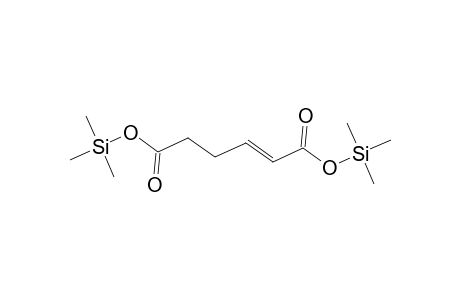 2-Hexenedioic acid, bis(trimethylsilyl) ester, (E)-