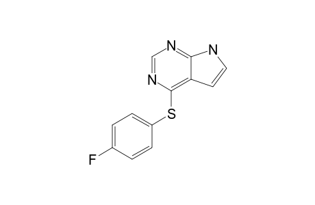 4-(p-Fluorophenyl)sulfanyl-7H-pyrrolo[2,3-d]pyrimidine