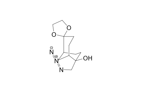 6.alpha.-Azidomethyl-6.beta.-hydroxybicyclo[3.3.1]nonan-2-one 2-ethylene acetal