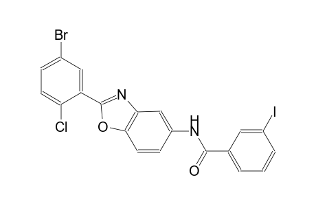 N-[2-(5-bromo-2-chlorophenyl)-1,3-benzoxazol-5-yl]-3-iodobenzamide