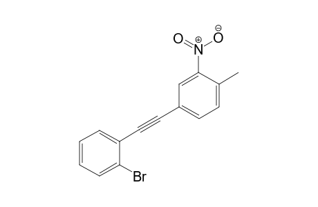 4-((2-Bromophenyl)ethynyl)-1-methyl-2-nitrobenzene