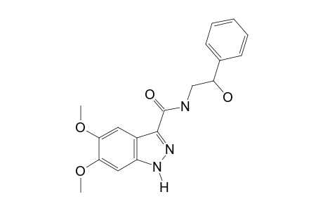 5,6-dimethoxy-N-(beta-hydroxyphenethyl)-1H-indazole-3-carboxamide