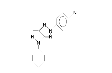 2-(4-Dimethylamino-phenyl)-4-cyclohexyl-2,4-dihydro-pyrazolo(3,4-D)1,2,3-triazole