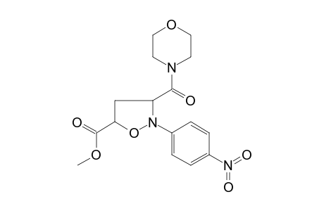 3-(morpholine-4-carbonyl)-2-(4-nitrophenyl)isoxazolidine-5-carboxylic acid methyl ester