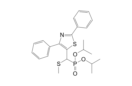 5-[di(propan-2-yloxy)phosphoryl-(methylthio)methyl]-2,4-diphenylthiazole