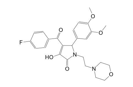 2H-pyrrol-2-one, 5-(3,4-dimethoxyphenyl)-4-(4-fluorobenzoyl)-1,5-dihydro-3-hydroxy-1-[2-(4-morpholinyl)ethyl]-