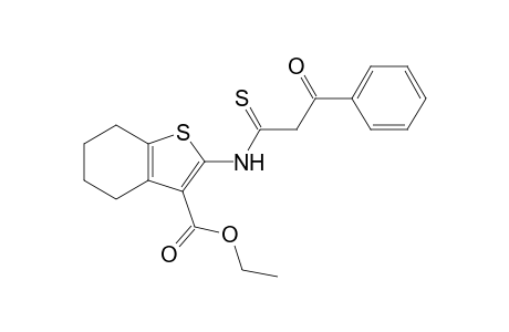 Ethyl 4,5,6,7-tetrahydro-2-[(phenacyl)thiocarbonyl]aminobenzo[b]thiophene-3-carboxylate