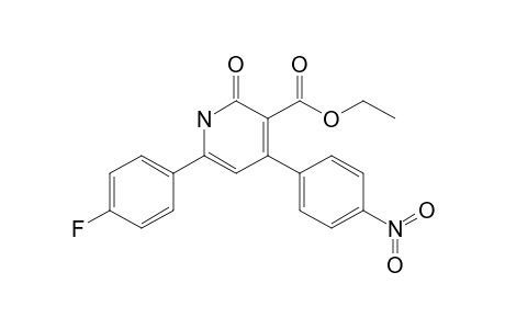 Ethyl 1,2-dihydro-4-(4-nitrophenyl)-6-(4-fluorophenyl)-2-oxo-3-pyridinecarboxylate