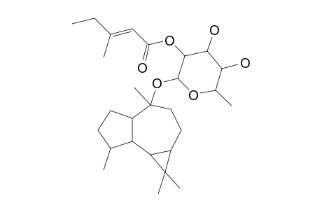 [4,5-Dihydroxy-6-methyl-2-[(1,1,4,7-tetramethyl-2,3,4A,5,6,7,7A,7B-octahydro-1ah-cyclopropa[E]azulen-4-yl)oxy]oxan-3-yl] (E)-3-methylpent-2-enoate