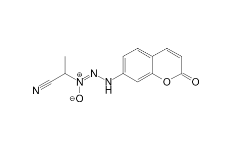 N(1)-[1'-Cyano-ethyl]-3-[2"-oxobenzopyran-7"-yl]triazene-1-oxide