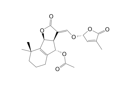 #3;(+)-OROBANCHYL-ACETATE;(3A-S,4S,8B-S,E)-8,8-DIMETHYL-3-(((R)-4-METHYL-5-OXO-2,5-DIHYDROFURAN-2-YLOXY)-METHYLENE)-2-OXO-3,3A,4,5,6,7,8,8B-OCTAHYDRO-2H-INDENO