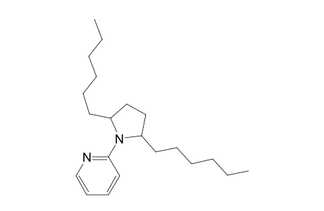 2,5-DIHEXYL-1-(2-PYRIDINYL)-PYRROLIDINE;MAJOR-ISOMER