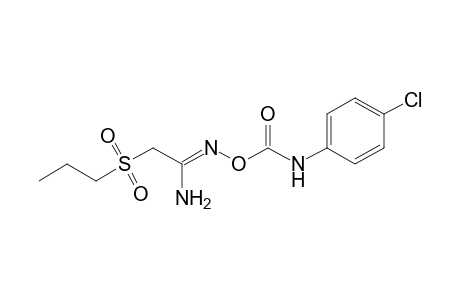 o-[(p-Chlorophenyl)carbamoyl]-2-(propylsulfonyl)acetamidoxime