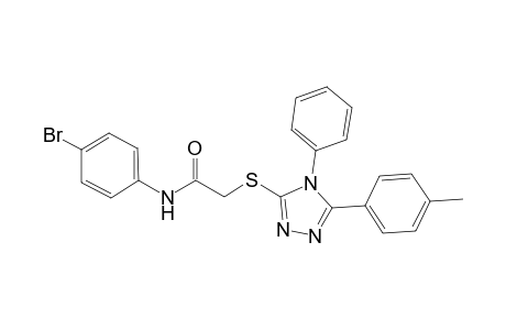 N-(4-bromophenyl)-2-{[5-(4-methylphenyl)-4-phenyl-4H-1,2,4-triazol-3-yl]sulfanyl}acetamide