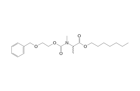 dl-Alanine, N-methyl-N-(2-benzyloxyethoxycarbonyl)-, heptyl ester