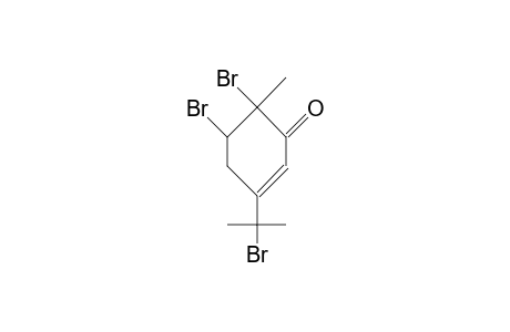 (.+-.)-cis-5,6-Dibromo-3-(1-bromo-1-methyl-ethyl)-6-methyl-cyclohex-2-enone