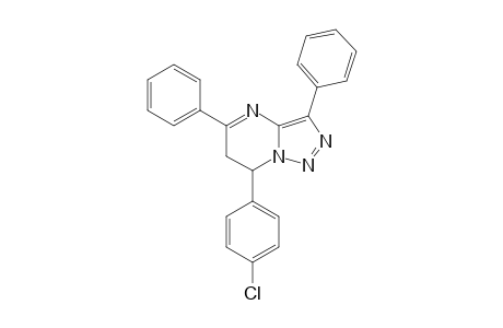 7-(4-CHLOROPHENYL)-6,7-DIHYDRO-3,5-DIPHENYL-(1,2,3)-TRIAZOLO-[1,5-A]-PYRIMIDINE