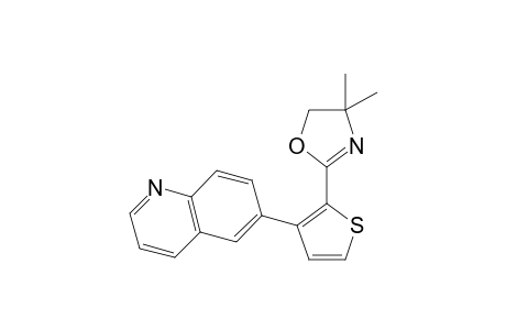 4,4-Dimethyl-2-(3-(quinolin-6-yl)thiophen-2-yl)-4,5-dihydrooxazole