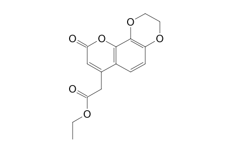 2,3-dihydro-9-oxo-9H-pyrano[2,3-f]-1,4-benzodioxin-7-acetic acid, ethyl ester