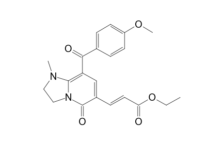 6-[(E)-ETHOXYCARBONYLVINYL]-8-(PARA-METHOXYBENZOYL)-1-METHYL-2,3-DIHYDRO-1H-IMIDAZO-[1,2-A]-PYRIDIN-5(4H)-ONE