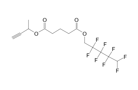 Glutaric acid, 2,2,3,3,4,4,5,5-octafluoropentyl but-3-yn-2-yl ester