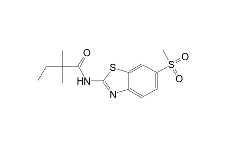 2,2-dimethyl-N-[6-(methylsulfonyl)-1,3-benzothiazol-2-yl]butanamide