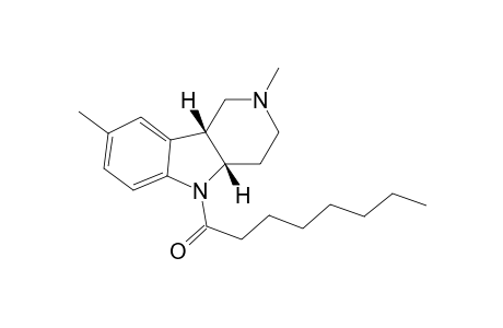 Octan-1-one, 1-(1,2,3,4,4a,9b-hexahydro-2,8-dimethyl-5-pyrido[4,3-b]indolyl)-