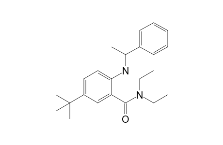 5-Tert-butyl-N,N-diethyl-2-[(1-phenylethyl)amino]benzamide