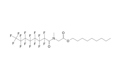 Sarcosine, N-(pentadecafluorooctanoyl)-, nonyl ester