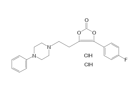 1-(p-Fluorophenyl)-4-(4-phenyl-1-piperazinyl)-1-butene-1,2-diol, cyclic carbonate, dihydrochloride