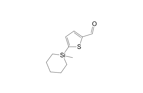 5-(1-Methylsilinan-1-yl)thiophene-2-carbaldehyde