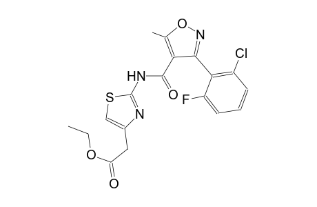 ethyl [2-({[3-(2-chloro-6-fluorophenyl)-5-methyl-4-isoxazolyl]carbonyl}amino)-1,3-thiazol-4-yl]acetate