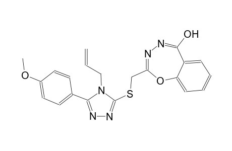 1,3,4-benzoxadiazepin-5-ol, 2-[[[5-(4-methoxyphenyl)-4-(2-propenyl)-4H-1,2,4-triazol-3-yl]thio]methyl]-