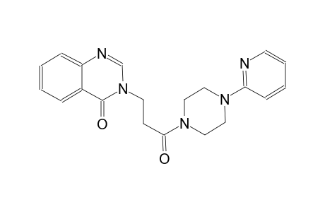 4(3H)-quinazolinone, 3-[3-oxo-3-[4-(2-pyridinyl)-1-piperazinyl]propyl]-