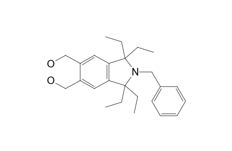 2-Benzyl-1,1,3,3-tetraethyl-5,6-bis(hydroxymethyl)isoindoline