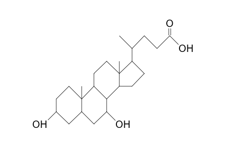 3a,7a-Dihydroxy-5b,14a,17b-cholanic acid