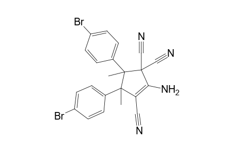 1-Amino-2,5,5-tricyano-3,4-bis(p-bromophenyl)-3,4-dimethylcyclopent-1-ene